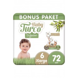 BABY TURCO XLARGE 6 NO BONUS PAKET 72 ADET